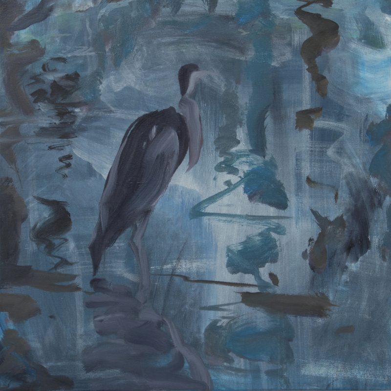 013 'Waiting 'oil On Canvas 60 X60 Cm Alison Critchlow