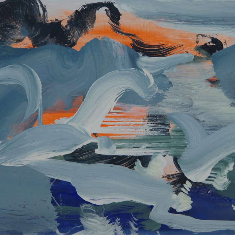 016 'Aerial' Oil On Board 30 X 24 Cm