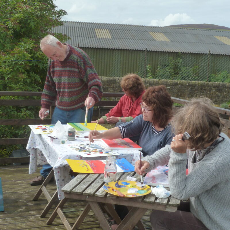 Poetry & Paint workshop at Uldale