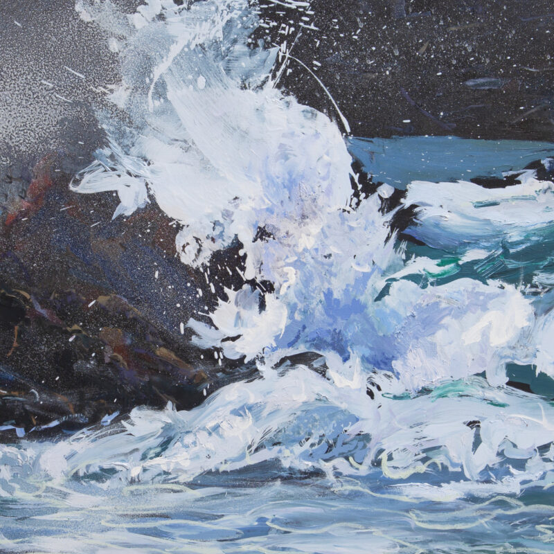'Mangersta Rocks,' Oil On Panel, Alison Critchlow