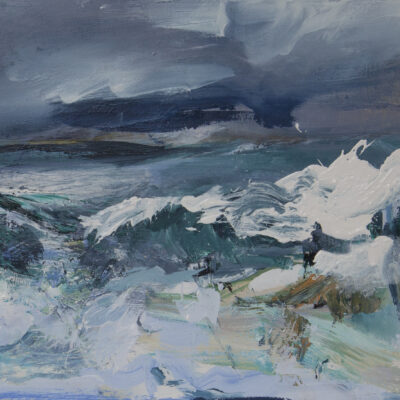 Alison Critchlow Wild Sea Painting Detail 2024