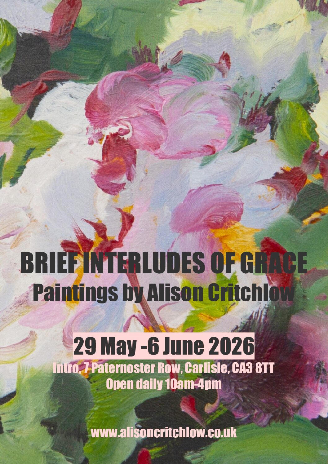 Brief Interludes Of Grace Alison Critchlow Exhibition Poster