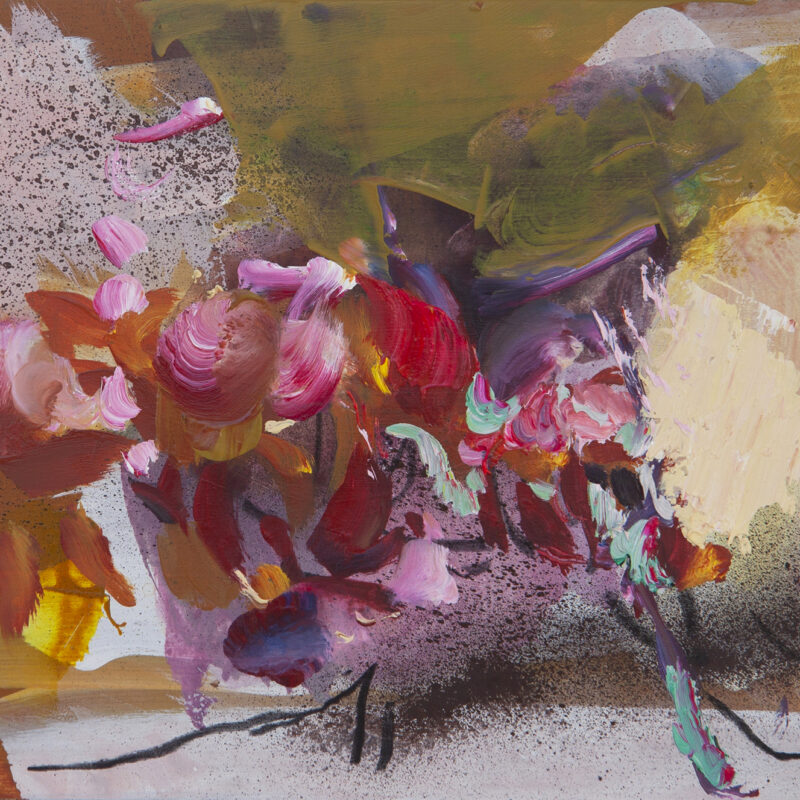 Alison Critchlow A Seeking  Spirit' 2026 Oil, Charcoal,acrylic And Spray Paint On Board