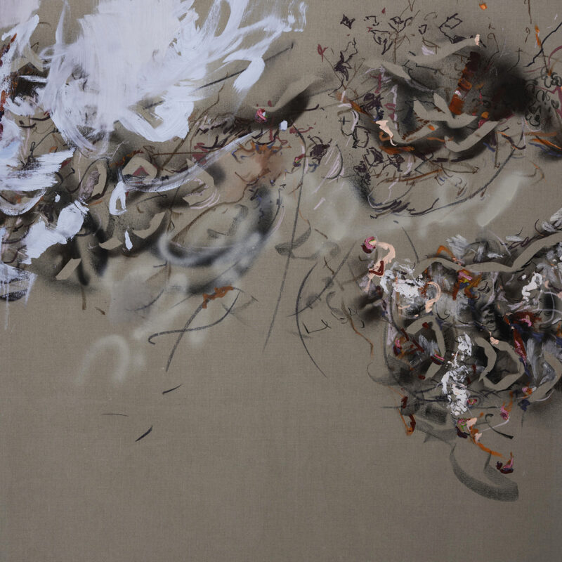Alison Critchlow An Accumulaton Of Impulses Oil Charcoal Pastel And Spray Paint On Linen 180x 140cm 2023