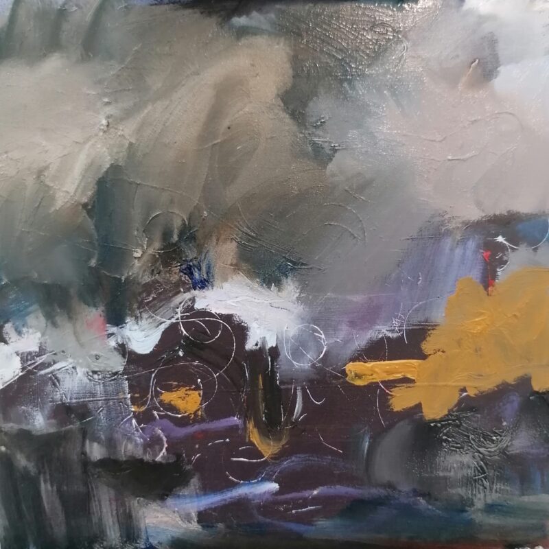 Alison Critchlow Nocturne 3 Oil On Board 20x20 Cm